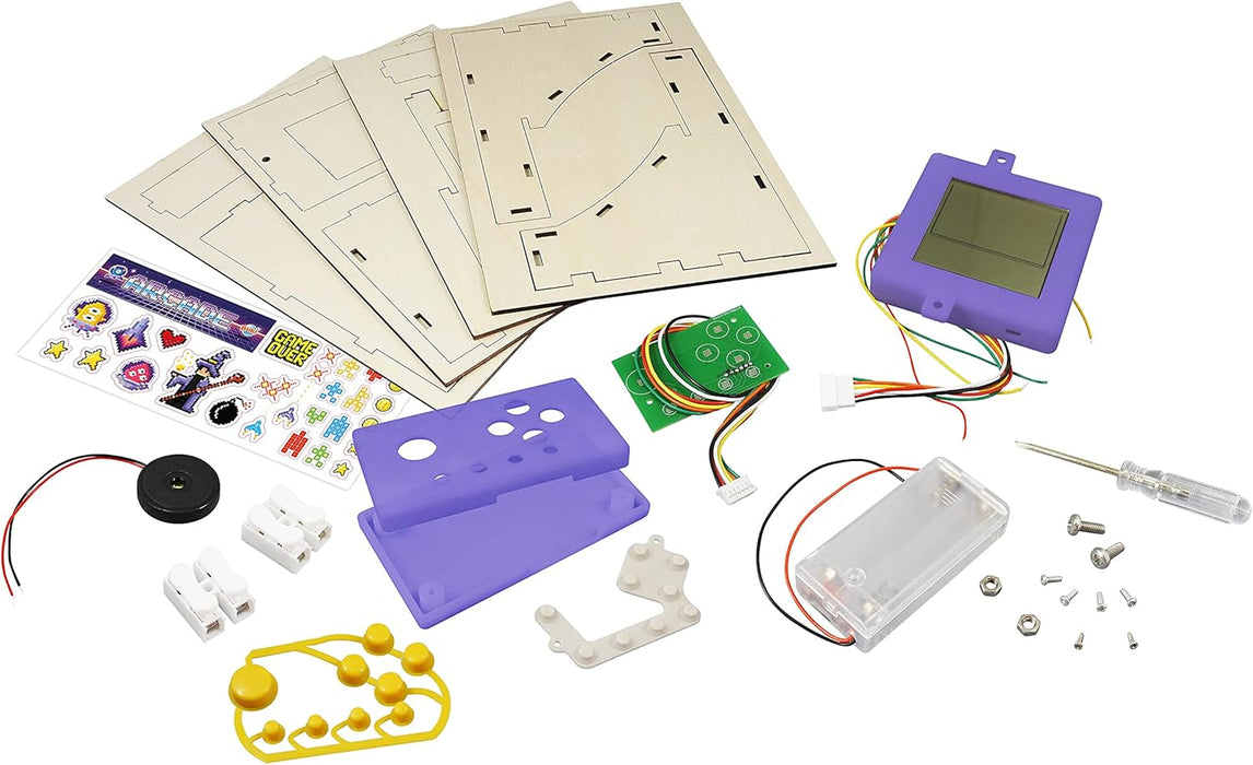 Buki France 2167 Build your own Arcade Game. 12 Games Inspired by Classics. Electronics Buliding Toy. STEM Toy. Science & Engineering Gift Set. Construction Toy Suitable for Boys & Girls 8+