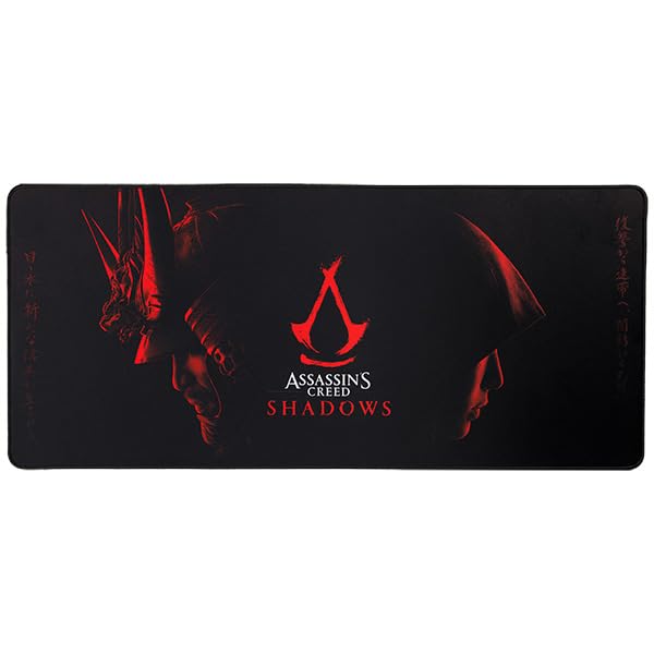 Assassin's Creed Shadow - XXL Mouse Pad 90 mm x 40 mm - Gift Assassin's Creed Officially Licensed Gaming Desk pad