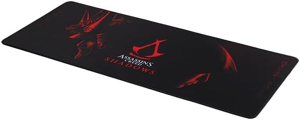 Assassin's Creed Shadow - XXL Mouse Pad 90 mm x 40 mm - Gift Assassin's Creed Officially Licensed Gaming Desk pad