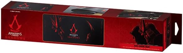 Assassin's Creed Shadow - XXL Mouse Pad 90 mm x 40 mm - Gift Assassin's Creed Officially Licensed Gaming Desk pad