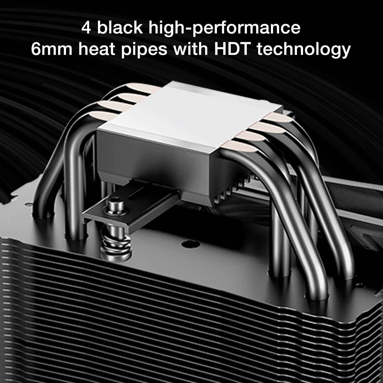 be quiet! Pure Rock 3 Black air cooler, very high cooling capacity, 4 high-performance 6mm heat pipes with HDT technology, Pure Wings 3 120mm PWM fan, elegant looks in an all-black design