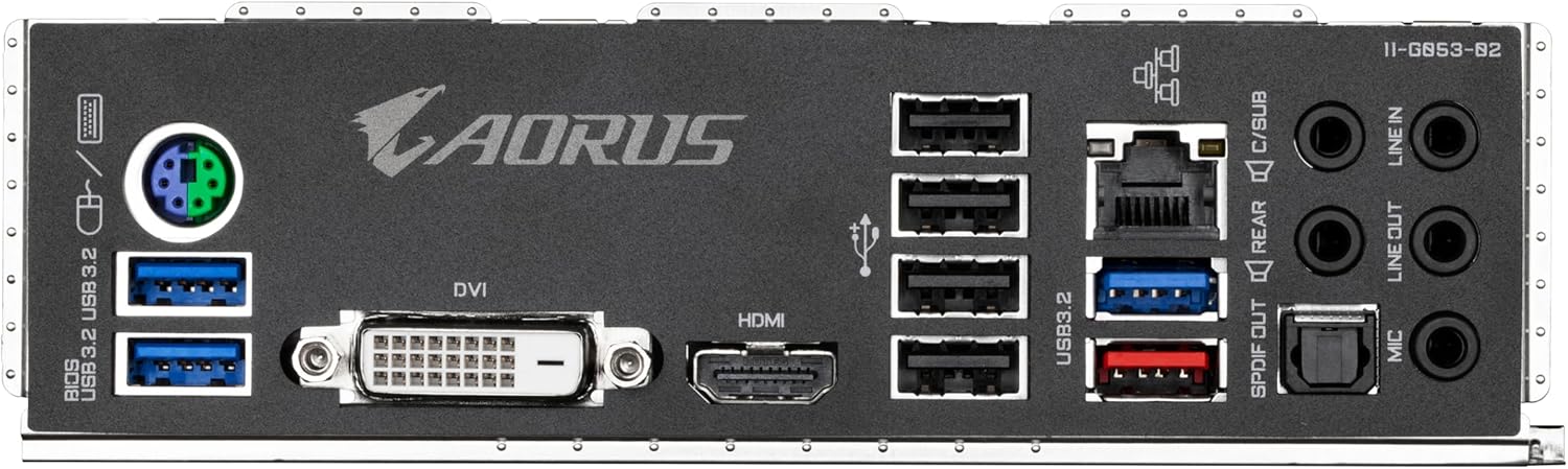 GIGABYTE A520 AORUS ELITE Motherboard - Unterstützt AMD Ryzen 5000 Serie AM4 CPUs, 5+3 Phasen Pure Digital VRM, bis zu 4733MHz DDR4 (OC), PCIe 3.0 x4 M.2, GbE LAN, USB 3.2 Gen2