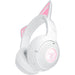 Razer Kraken Kitty V2 BT - Draadloze Bluetooth RGB Headset met Kitty-oortjes voor gamen en streamen (325g, TriForce 40mm Drivers, Bluetooth 5.2, ruisonderdrukkende microfoons) Wit