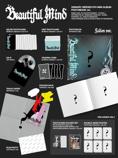 Beautiful Mind - Random Cover - incl. 80pg Photobook, Selfie Photocard, Unit Photocard, Trading Card, Track Paper, Film Photo + Sticker Pack