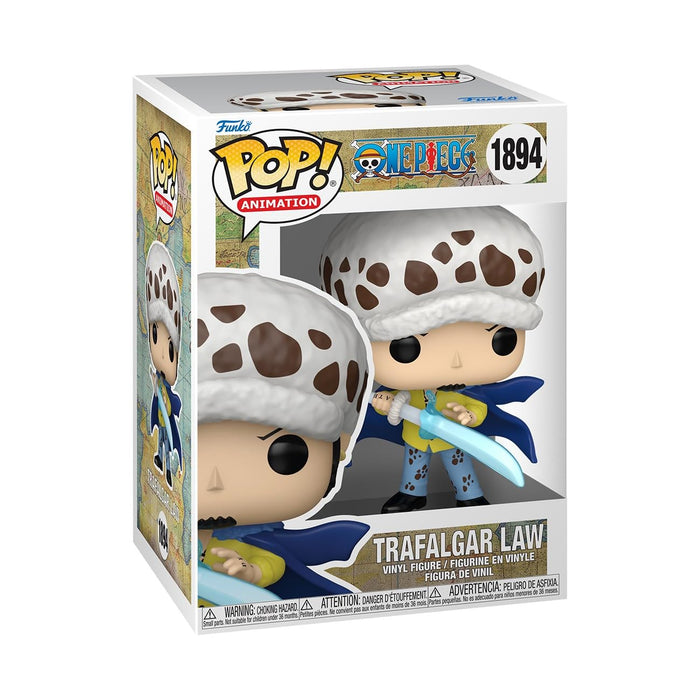 Funko Pop! Animation: OP - Trafalgar D. Water Law with Blue Anesthesia - One Piece- Figura de Vinilo Coleccionable - Idea de Regalo - Mercancia Oficial - Juguetes para Niños y Adultos