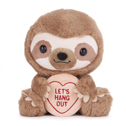 Posh Paws Swizzels Love Hearts Steve the Sloth, ‘Let’s Hang Out’ 7” Soft Toy