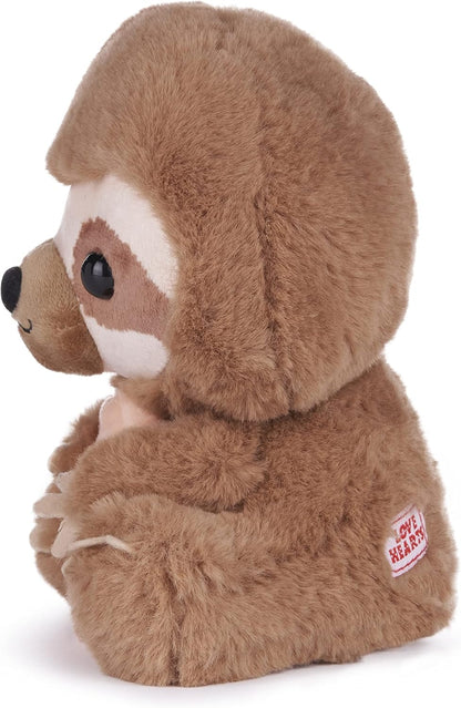 Posh Paws Swizzels Love Hearts Steve the Sloth, ‘Let’s Hang Out’ 7” Soft Toy