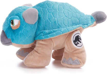 Posh Paws Jurassic World Camp Cretaceous 10" (25cm) Bumpy Ankylosaurus Dinosaur Soft Toy, Green, 49008