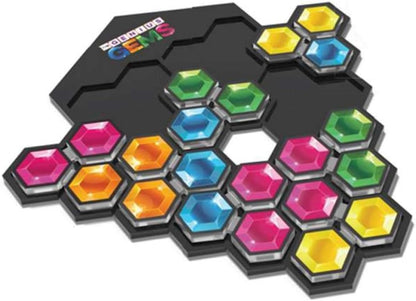 The Happy Puzzle Company – The Genius Gems – ideeënregen, strategiespel en behendigheidsopbouw – 8 jaar + – 1 of 2 spelers – meertalig – SGHP 003