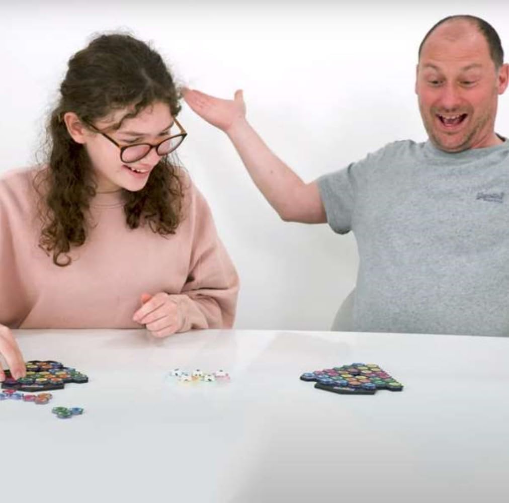The Happy Puzzle Company – The Genius Gems – ideeënregen, strategiespel en behendigheidsopbouw – 8 jaar + – 1 of 2 spelers – meertalig – SGHP 003