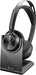 POLY Voyager Focus 2 UC Wireless Headset w/Microphone & Charge Stand - Compatible with PCs via included BT700 Bluetooth adapter or via USB cable; - Connect PC/Mac/Mobile via Bluetooth Black