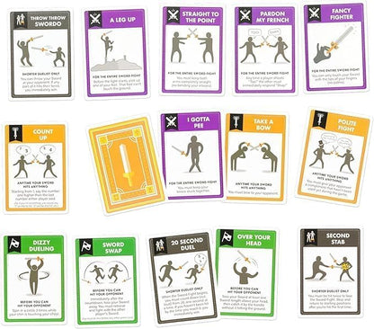 Exploding Kittens Let’s Hit Each Other with Fake Swords 3-6 Players - Ages 7+ - 15 Minutes to Play - A Sword Fighting Card Game - Easter Basket Stuffer - Party Game for Kids & Family Night