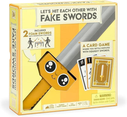 Exploding Kittens Let’s Hit Each Other with Fake Swords 3-6 Players - Ages 7+ - 15 Minutes to Play - A Sword Fighting Card Game - Easter Basket Stuffer - Party Game for Kids & Family Night