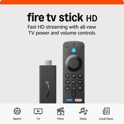 Amazon: Fire Tv Stick Hd With Alexa Voice Remote - Black