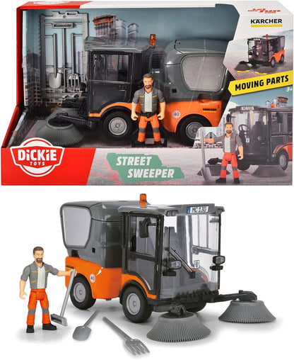 Dickie Toys Street Sweeper, oranje/grijs