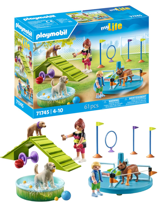 PLAYMOBIL | My Life | Hondenspeelplaats | Speelgoed voor kinderen | Hondenfiguren Set | Speelgoed voor kinderen vanaf 4 jaar | 71745