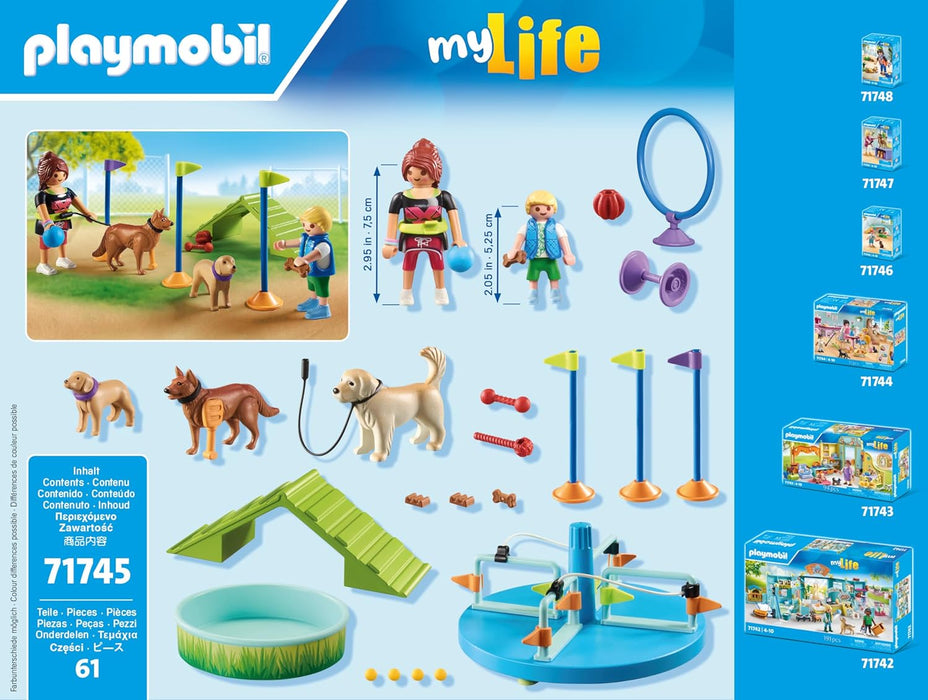 PLAYMOBIL | My Life | Hondenspeelplaats | Speelgoed voor kinderen | Hondenfiguren Set | Speelgoed voor kinderen vanaf 4 jaar | 71745