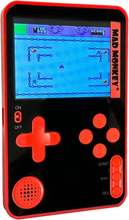 Retro Slim console, handheld gameconsole met 300 retro games, mini-console met 2,5 inch, werkt op batterijen, USB C-lading, gameconsole voor onderweg
