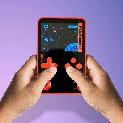 Retro Slim console, handheld gameconsole met 300 retro games, mini-console met 2,5 inch, werkt op batterijen, USB C-lading, gameconsole voor onderweg