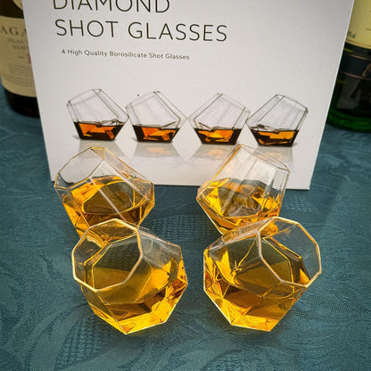 Mad Monkey - Diamond Shot Glasses - Set Of 4