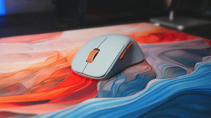 CHERRY XTRFY M64 Wireless, Ultralight Cordless Gaming Mouse, 2.4 GHz RF, Optimised for esports, Ergonomic Shape with Extra Low Front, Blue