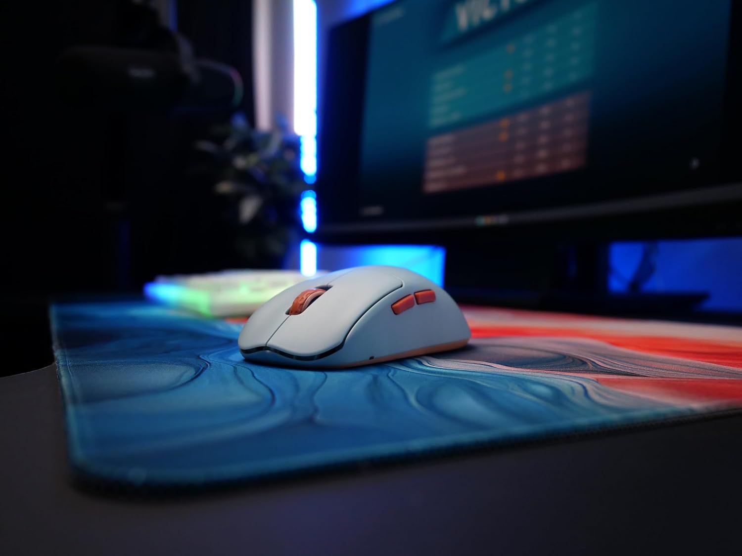 CHERRY XTRFY M68 Wireless, Ultra-Light Cordless Gaming Mouse, 2.4 GHz RF, Optimised for esports, Symmetrical Shape with Ultra-Low Front, Blue
