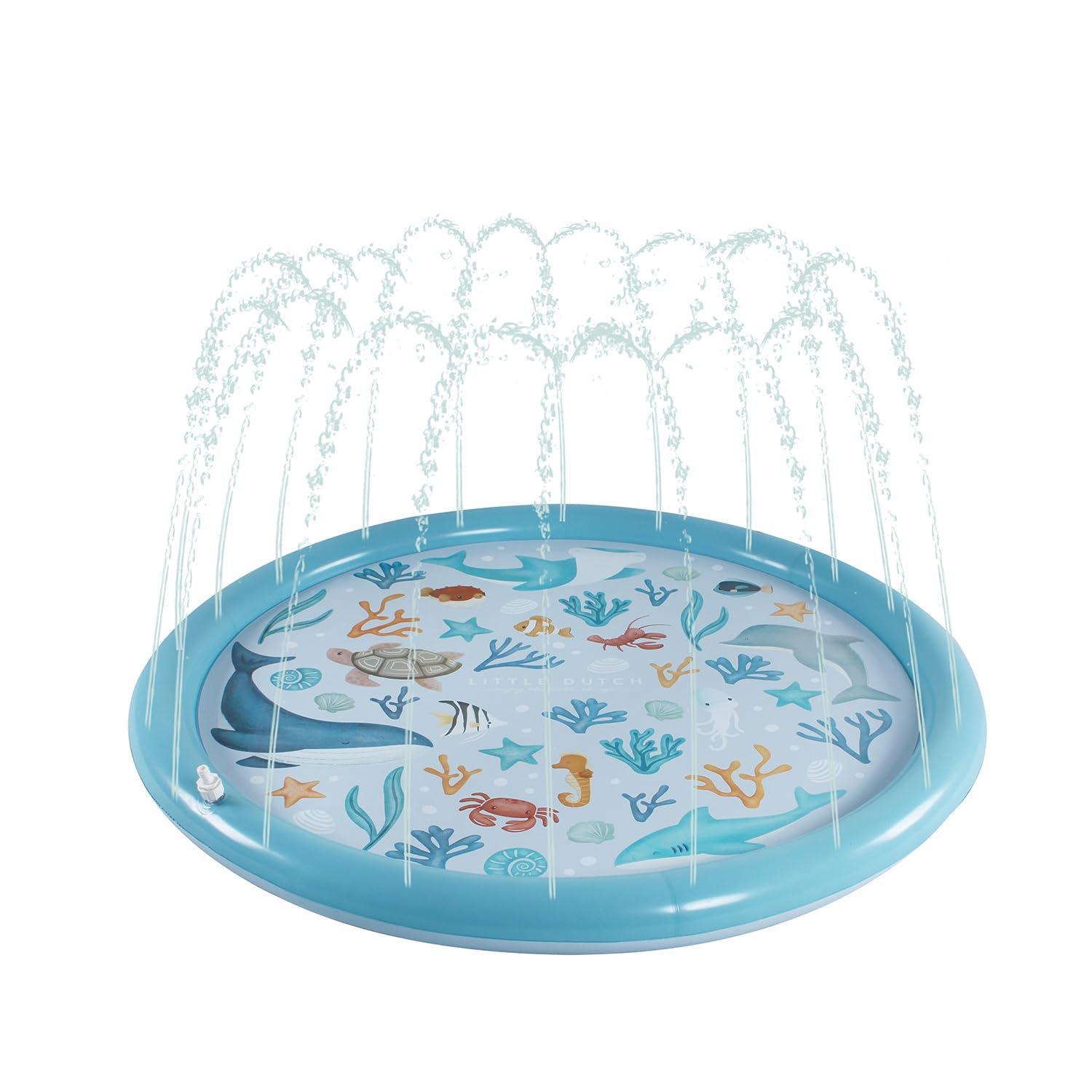 Little Dutch - Sprinkler Mat Ocean Dreams Blue 150 Cm (2012395)