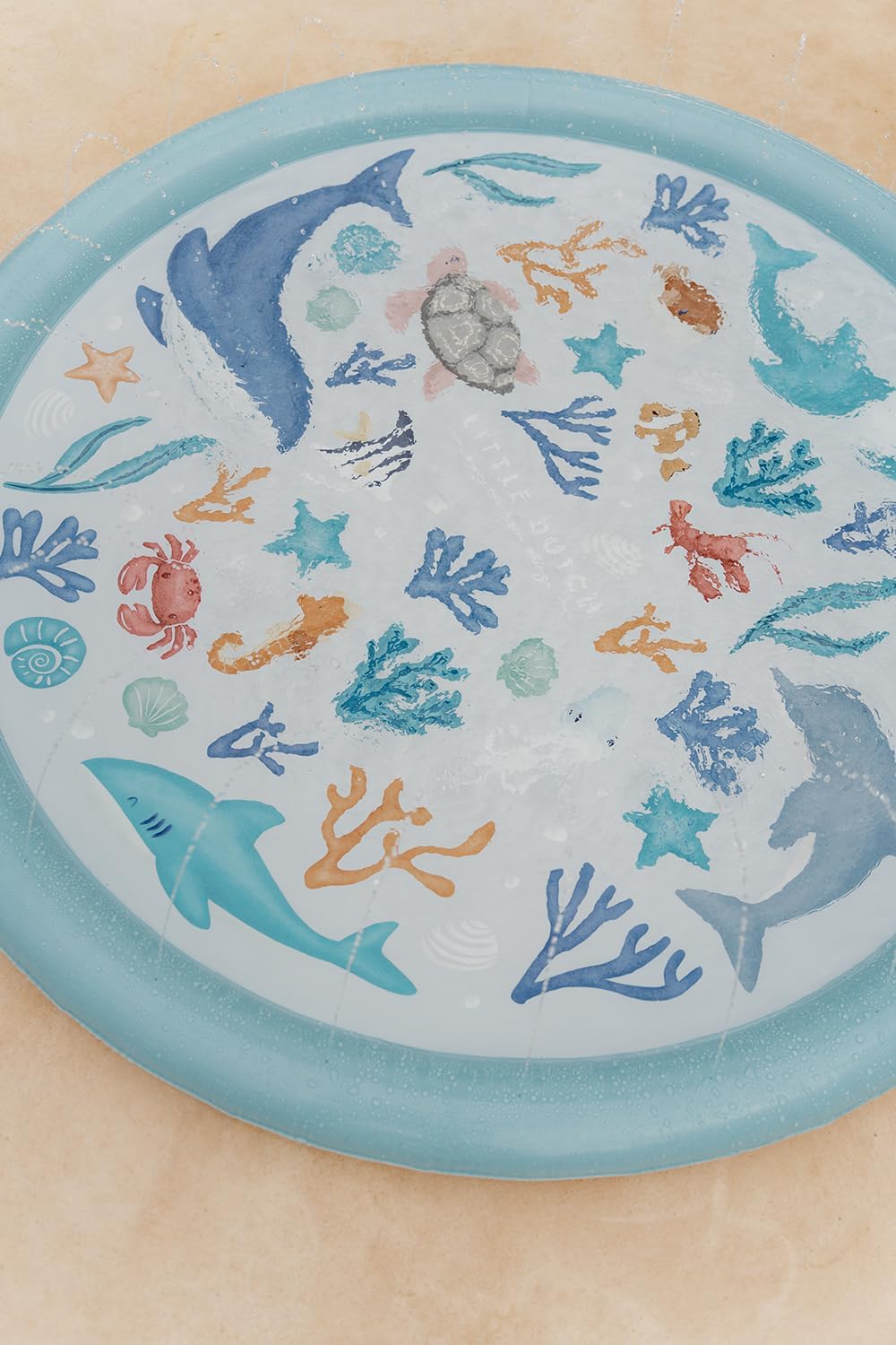 Little Dutch - Sprinkler Mat Ocean Dreams Blue 150 Cm (2012395)