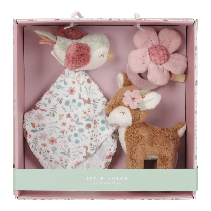 Little Dutch 9015 Cadeauset 3-delig (knuffeldoek, grijping, knuffeldier) - Fairy Garden