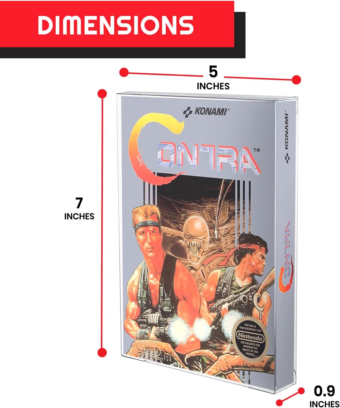 EVORETRO - NES Game box PET Protectors 25 piece