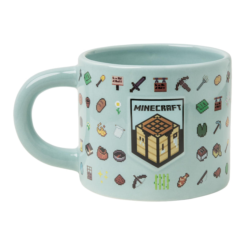 Minecraft-Becher, offiziell lizenzierte 400ml große Keramik-Kaffeetasse, geprägte Details, Videospiel-Merchandise für Gamer & Sammler, Tee, heiße Schokolade