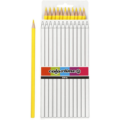 Colortime Buntstifte L 17 Cm Mine: 3 Mm 12 Stck. Gelb