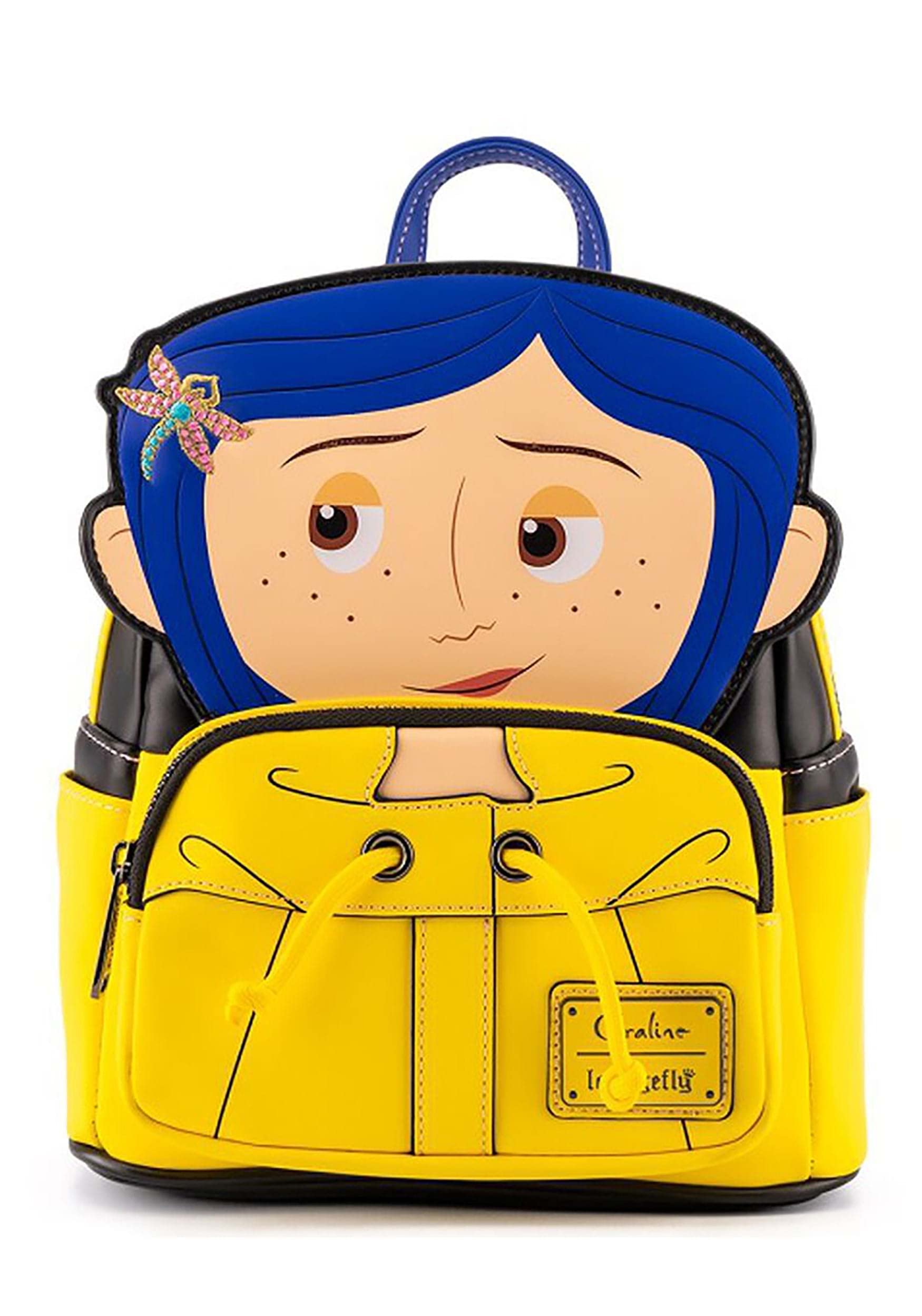 Loungefly Laika Coraline Raincoat Cosplay Women's Double Strap Shoulder Bag Purse, COBK0012, One Size, Multi