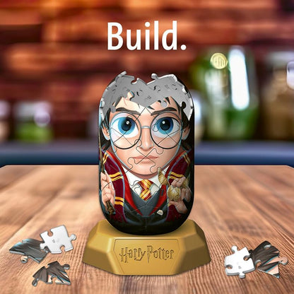 Ravensburger - Puzzle 3D Hylkies - Édition Harry Potter - Figurine n°13 Harry Potter - Adultes et Enfants - 54 pièces numérotées à Assembler sans Colle - Support Inclus - 12008000