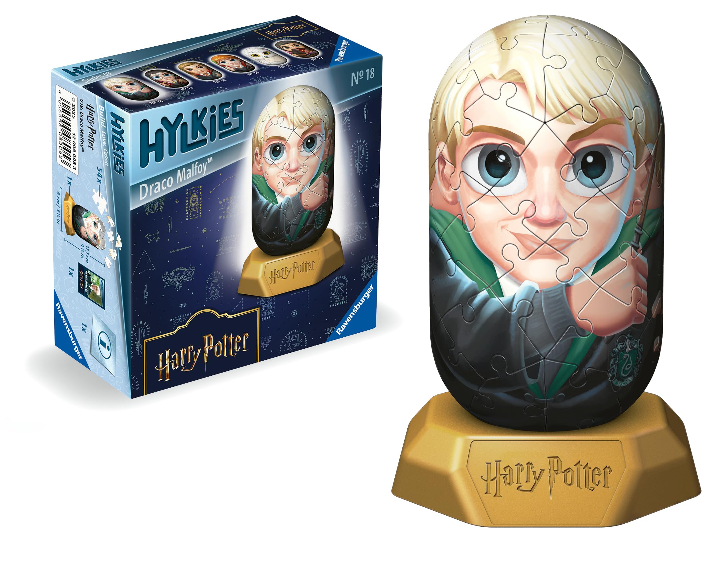 Ravensburger- Harry Potter Puzzle 3D, Color Plata y Negro (12008005
