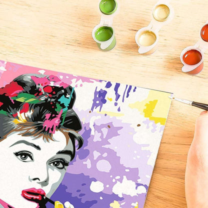 CreArt, Malen nach Zahlen Adults Premium - Audrey Hepburn
