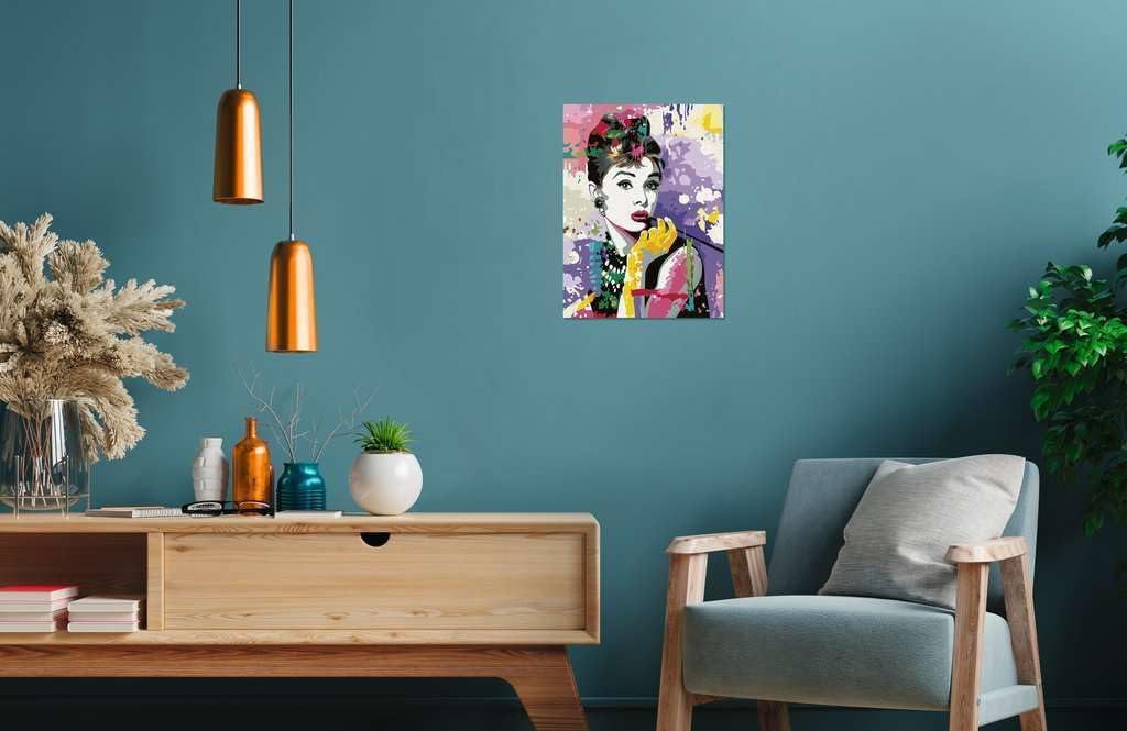 CreArt, Malen nach Zahlen Adults Premium - Audrey Hepburn