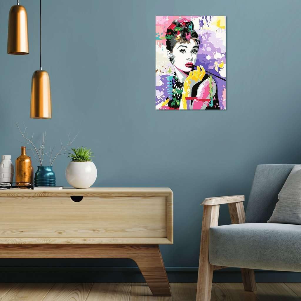 CreArt, Malen nach Zahlen Adults Premium - Audrey Hepburn