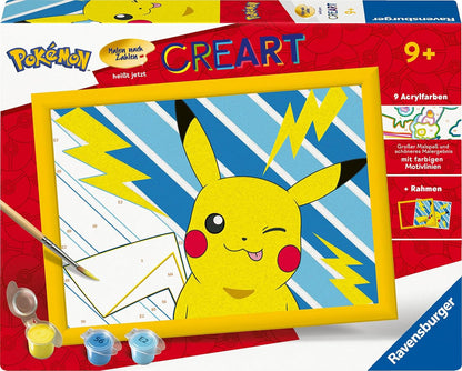 PokTmon Creart Paint By Numbers Painting Set Pikachu 18 X 24 Cm