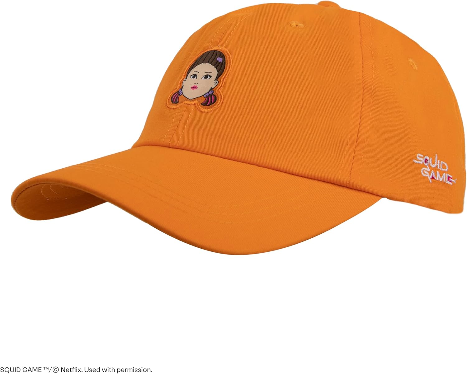 Cinereplicas Squid Game - Casquette Young-HEE - Tour de tête 54-60 cm - Licence Officielle Orange, Orange, Taille unique