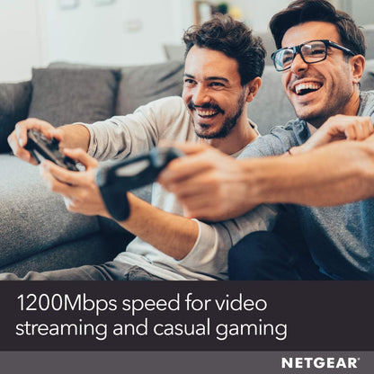 NETGEAR WiFi Extender Booster, Range Extender, WiFi Repeater - Boost Network Coverage & Increase WiFi Speed To 1.2 Gbps, Easy Setup, Compact Design, Ethernet Port (EX6110) White