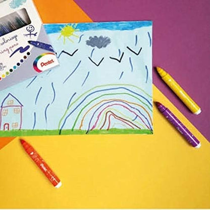 Pentel SCS3E-8 Broad Tip Colouring Pens