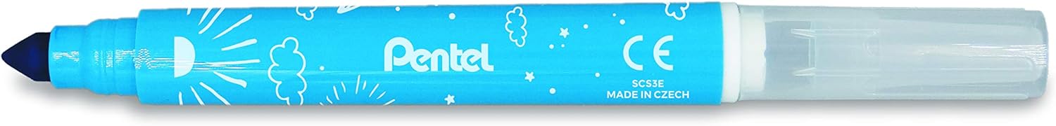 Pentel SCS3E-8 Broad Tip Colouring Pens