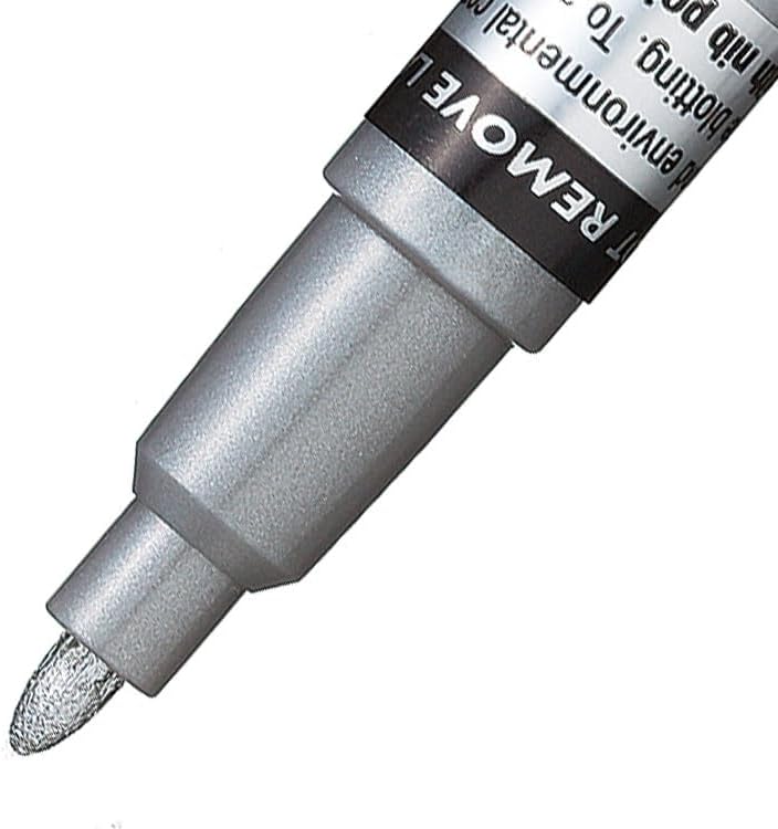 Pentel MSP10 Paint Marker Wallet, Fine Bullet Tip, Metallic Colours (8 Marker Pens