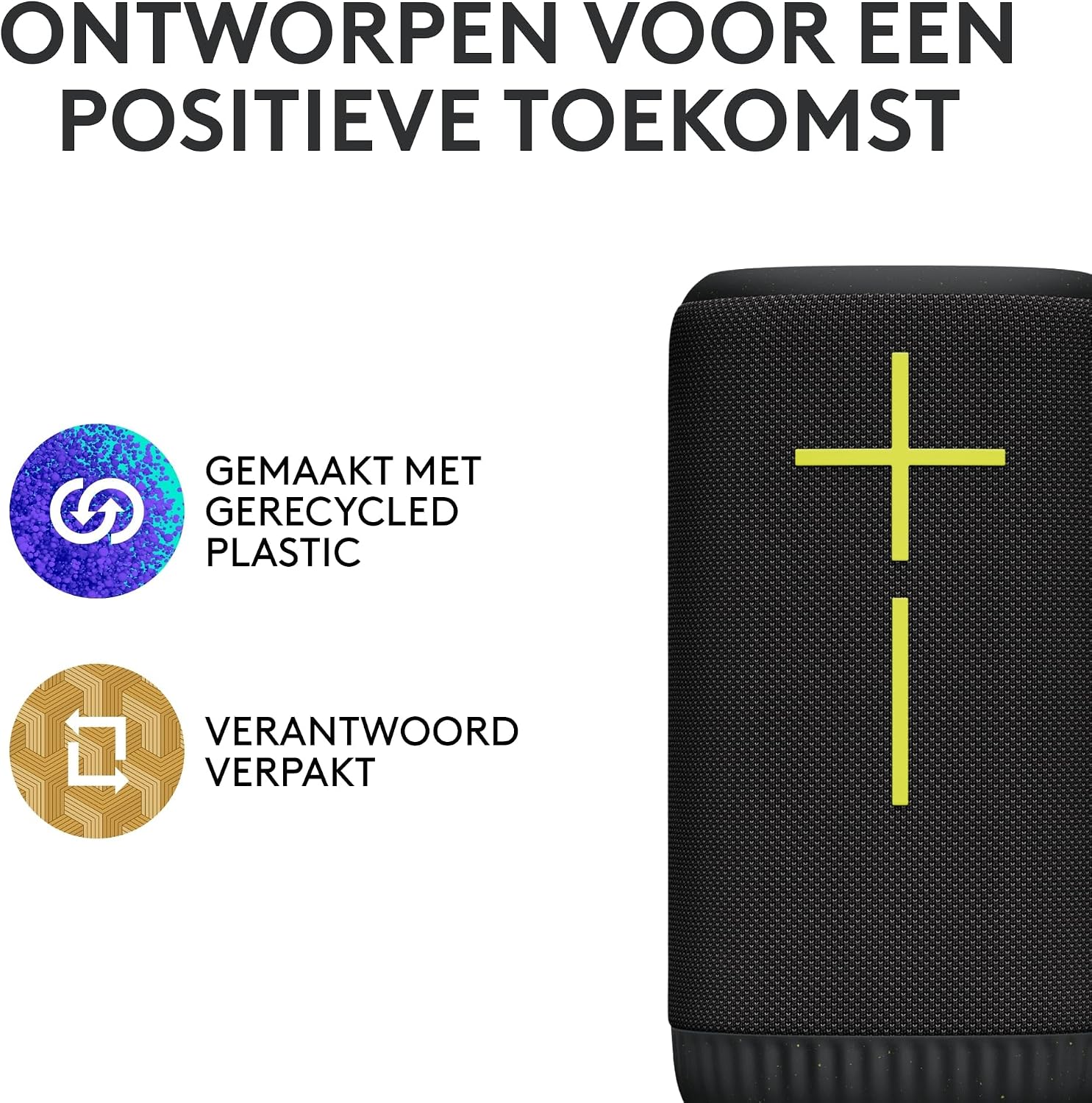 Ultimate Ears EVERBOOM Wireless Bluetooth Portable Speaker, Big Bass and Immersive 360-Degree Sound, Floatable Waterproof Speaker IP67, up to 20-Hour Battery and 55 m (180 ft) Range - Black, ULTIMATE EARS EVERBOOM, draagbare, draadloze Bluetooth speaker,