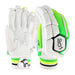 Kookaburra Kahuna 4.1 Batting Gloves - Size Adult right hand, Lime/White
