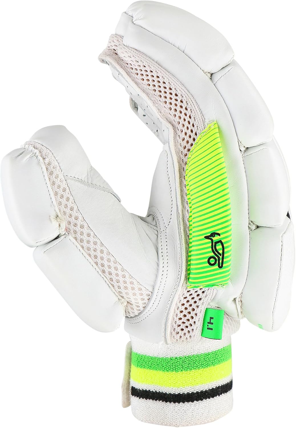 Kookaburra Kahuna 4.1 Batting Gloves - Size Adult right hand, Lime/White