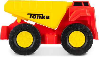 Tonka Steel Classics | Scoop and Hauler – Autocarro con cassone ribaltabile | Veicolo da costruzione, design robusto, effetti sonori realistici, cabina luminosa | giocattoli all'aperto per bambini