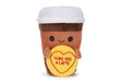 Swizzels Love Hearts 18cm "I LIKE YOU A LATTE" Coffee Cup Plush Soft Toy Gift