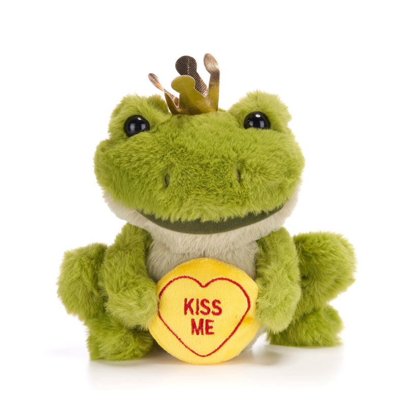 Posh Paws Swizzels Love Hearts Freddie the Frog, ‘Kiss Me’ 18cm (7-inches) Soft Toy